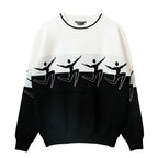 Mix7 Black and White Heavy Sweater