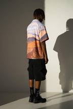 Empty Reference Desert Landscape Cuban Shirt