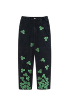 STEEPC Flower Embroidered Straight Jeans