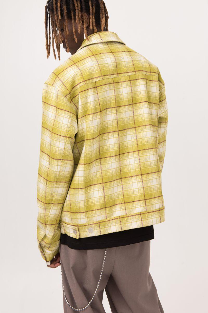 Empty Reference Plaid Green Cashmere L/S Shirt