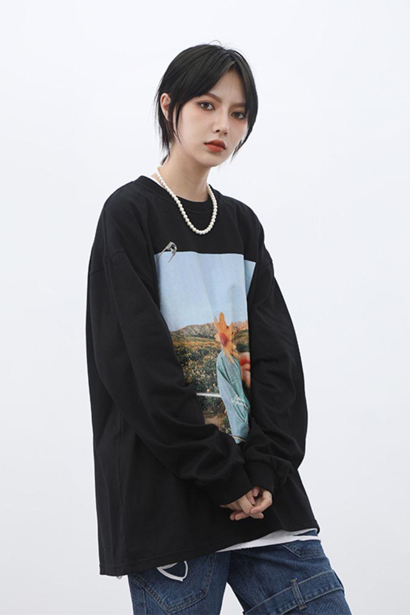CZ ED Flower Landscape L/S Tee