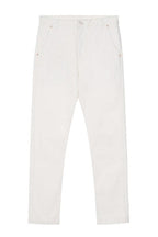 CZ White Straight Jeans