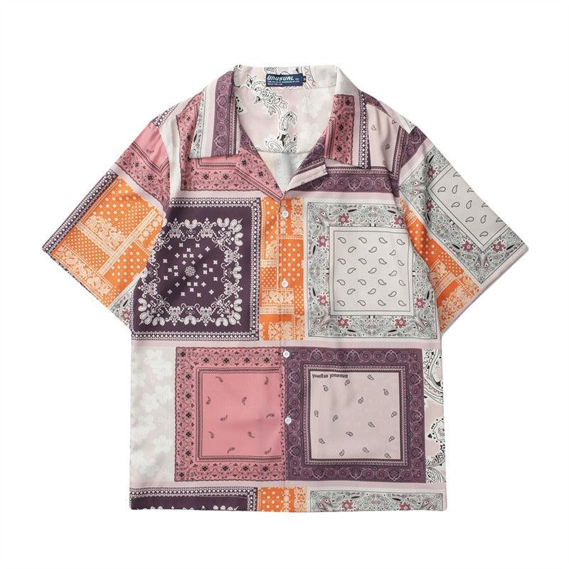 CZ Paisley Print Cuban Shirt