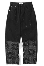 CZ Paisley Print Inked Jeans