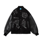 CZ Embroidered Retro Varsity Jacket