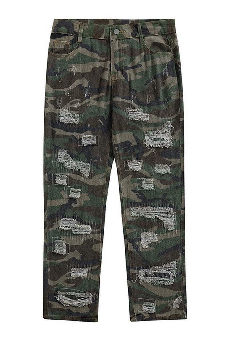 CZ Destroyed Camo Retro Trousers