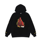CZ Retro Flame Print Hoodie
