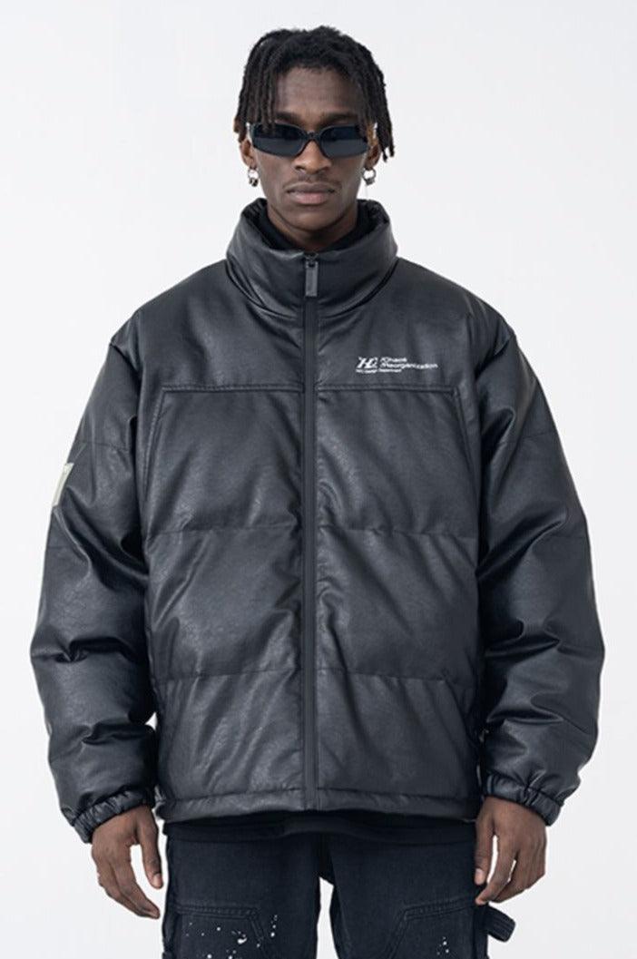H/C Leather Down Jacket - UK Only