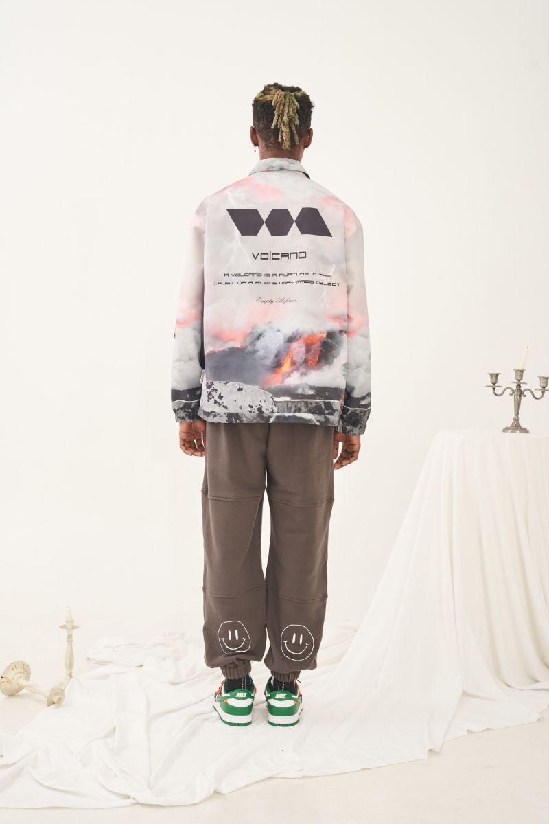 Empty Reference Volcano Printed Coach Jacket