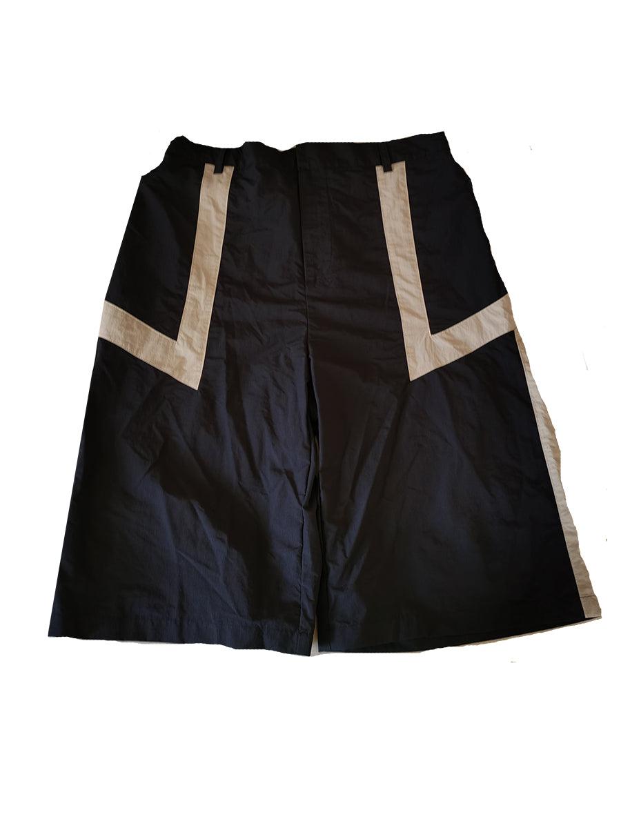 Center of Rotation Retro Stitched Casual Shorts