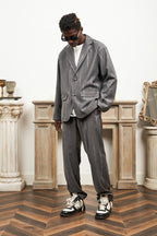 Empty Reference Thorn Print Suit Jacket