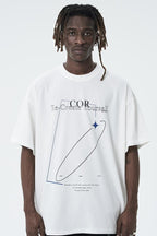 Center of Rotation Geometric Print Logo Tee