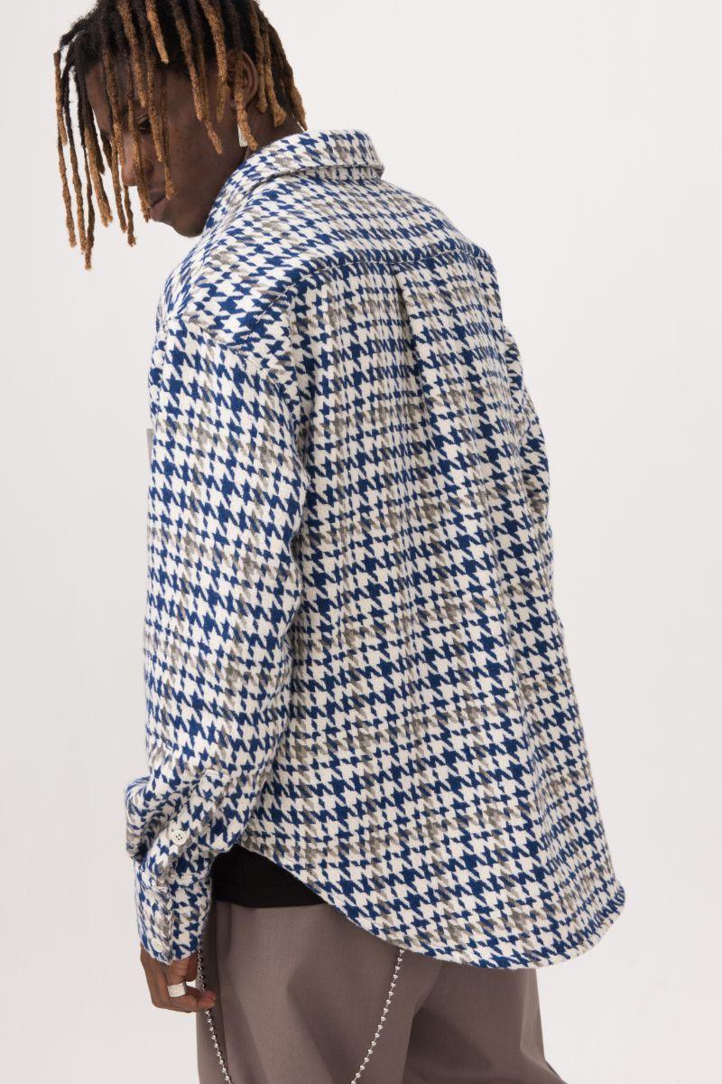 Empty Reference Houndstooth Wool Heavy L/S Shirt