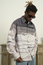 Empty Reference Beach Oil Painting Long Sleeve Shirt