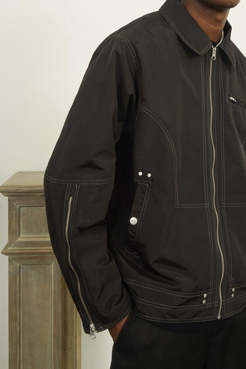 Empty Reference Structure Zipper Jacket