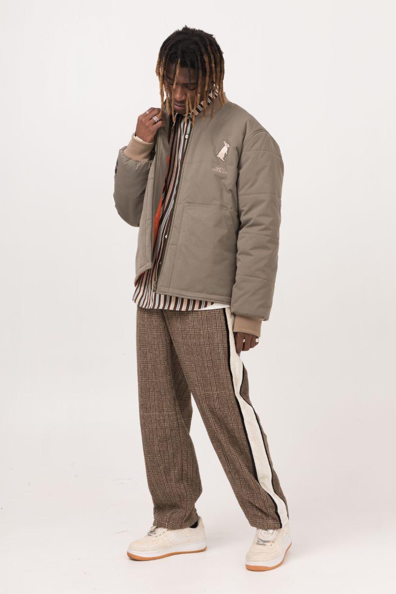 Empty Reference Embroidery Rabbit Logo Down Jacket