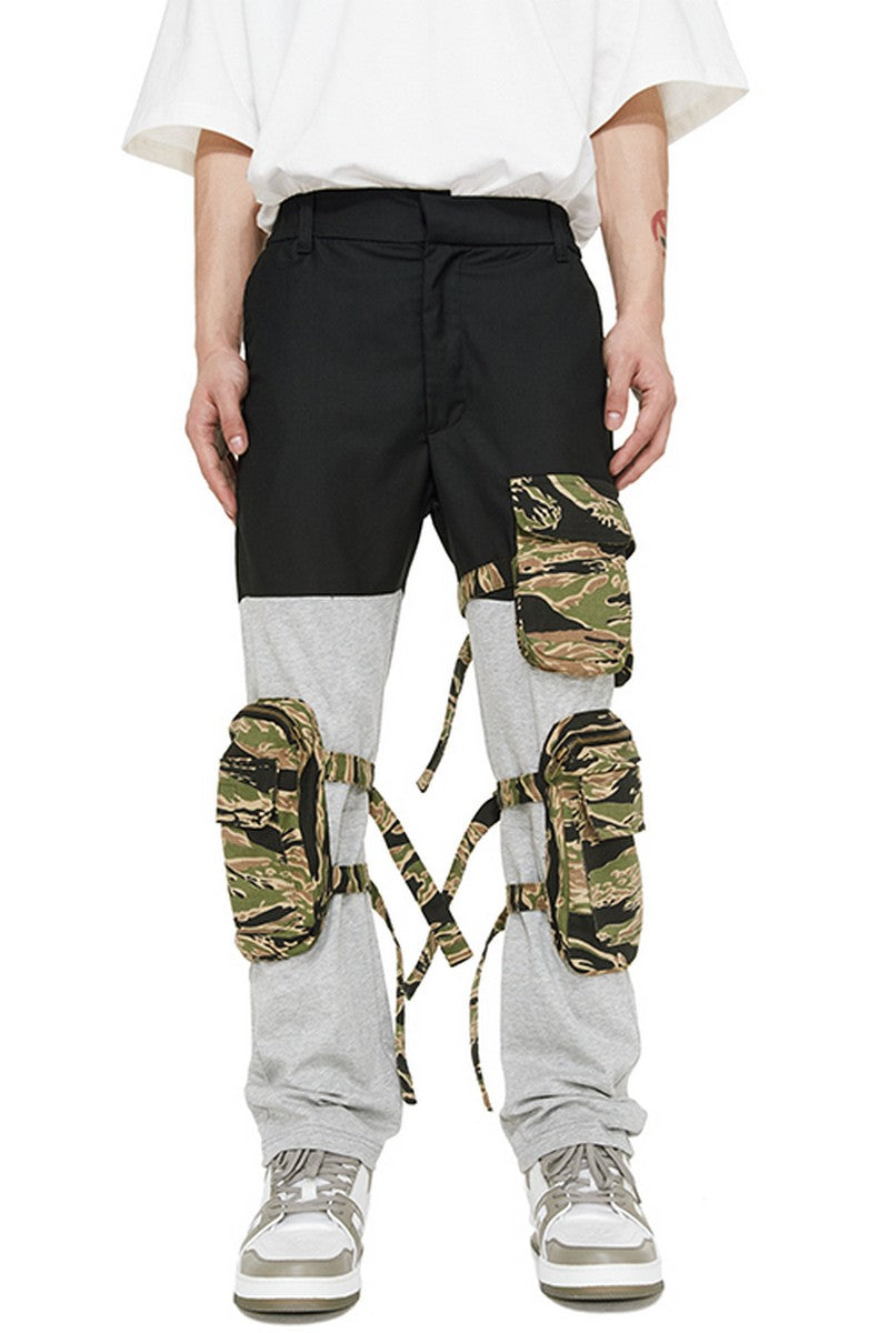 Old Order Camo Multi-Pocket Stitched Sweatpants