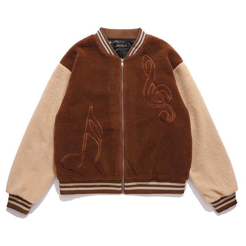 CZ Note Sherpa Varsity Jacket
