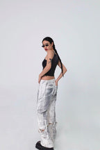 CZ Splash Ink Zipper Trousers