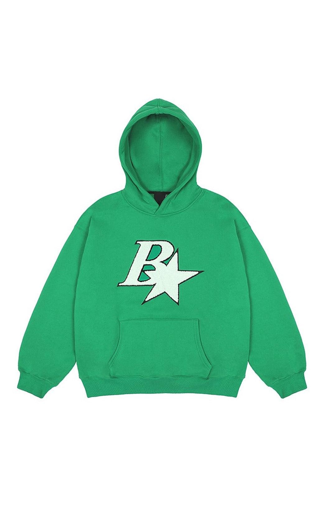 Embroidered B Sherpa Hoodie - EU Only