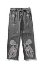 CZ Praying Skull Washed Jeans