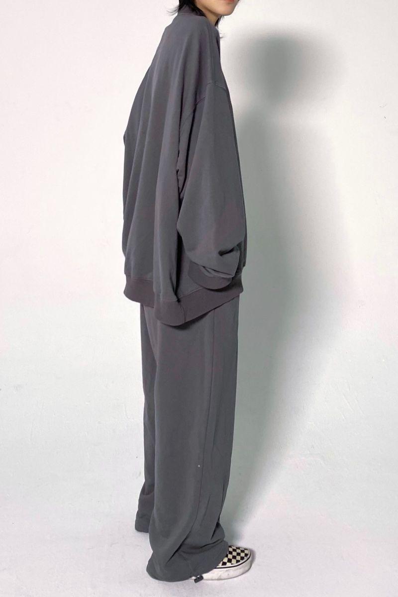 CZ Casual Gray Loose Sweater