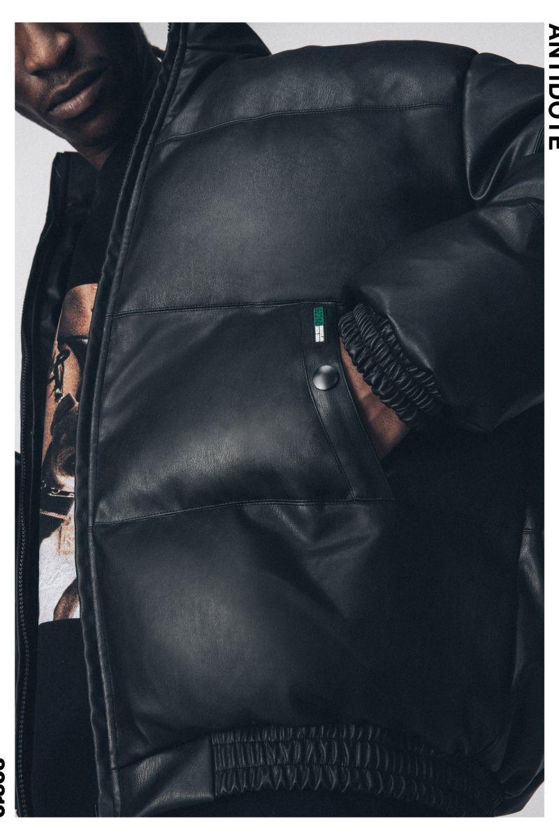 Antidote PU Leather Down Jacket - UK Only