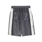 CZ Velvet Buttons Shorts