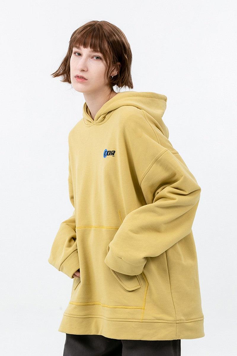 Center of Rotation Retro Logo Print Hoodie