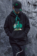 STEEPC Flower Print Hoodie
