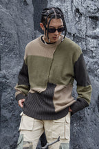 STEEPC Stitched Loose Knit Sweater