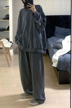 CZ Casual Gray Loose Sweater