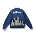 CZ Skyscraper Embroidered Varsity Jacket
