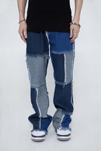 CZ Patchwork Loose Jeans