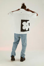 Empty Reference White Floral Print Cuban Shirt