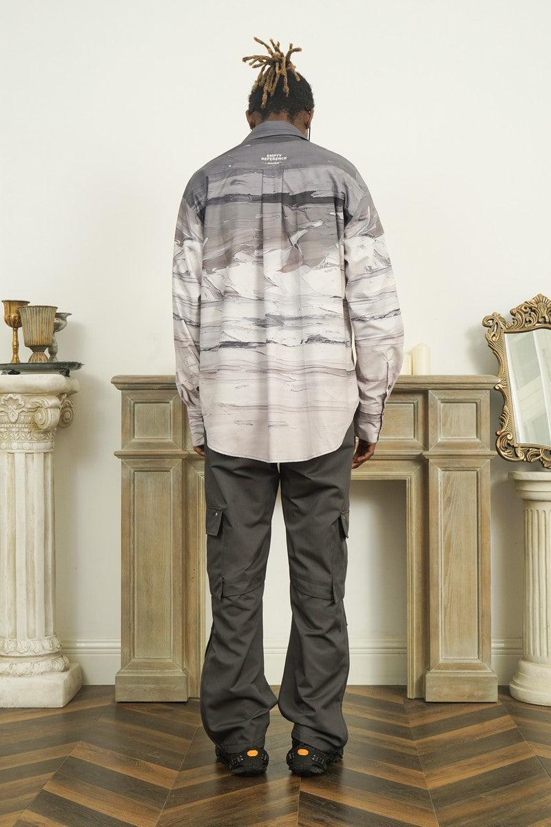 Empty Reference Beach Oil Painting Long Sleeve Shirt