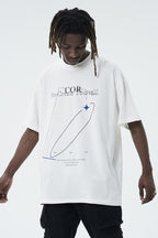 Center of Rotation Geometric Print Logo Tee