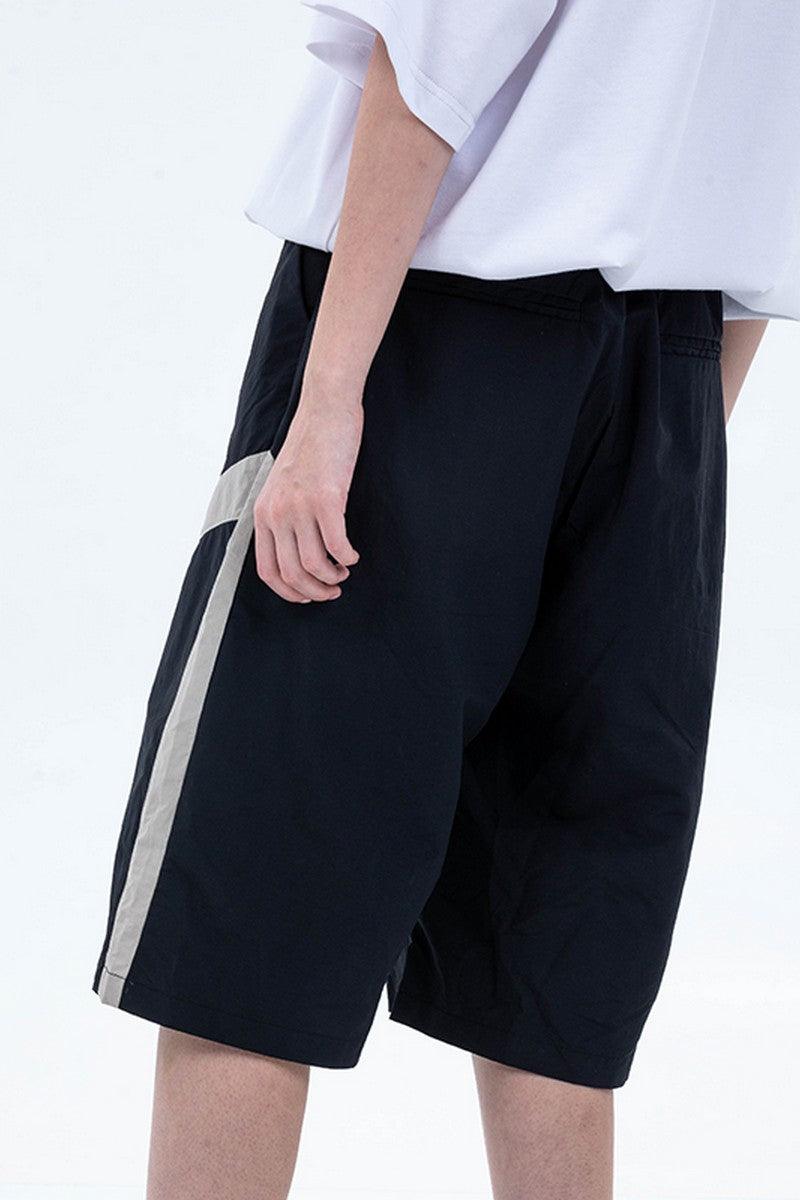Center of Rotation Retro Stitched Casual Shorts