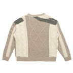 Empty Reference Beige Stitched Sweater