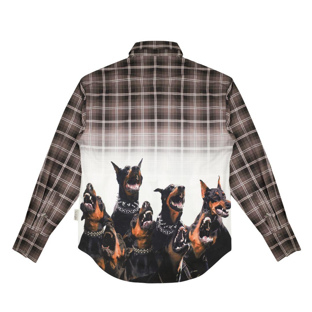 Empty Reference Doberman Plaid L/S Shirt
