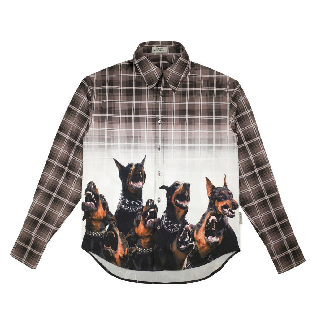 Empty Reference Doberman Plaid L/S Shirt