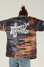Empty Reference Ripple Print Logo Cuban Shirt
