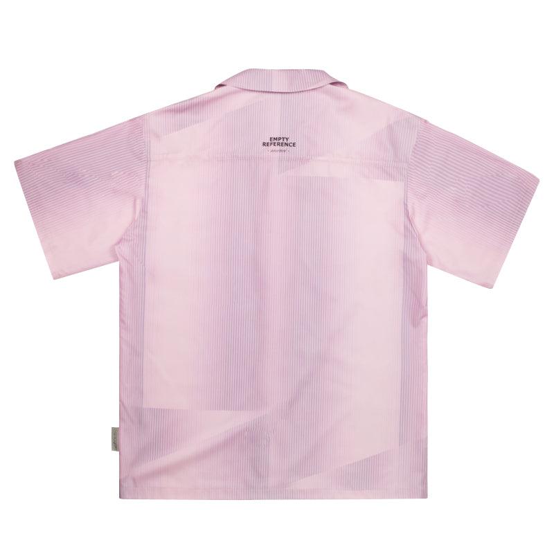 Empty Reference Pink Striped Cuban Shirt