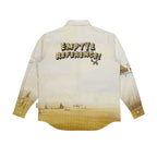 Empty Reference Airplane Landscape Print Shirt
