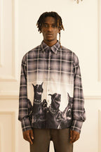 Empty Reference Doberman Plaid L/S Shirt