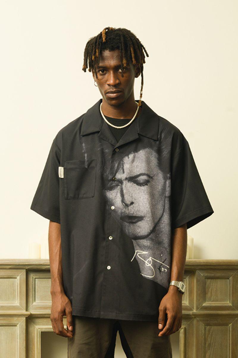 Empty Reference Bowie Printed Cuban Shirt