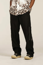 Empty Reference Zipper Adjustable Casual Pants