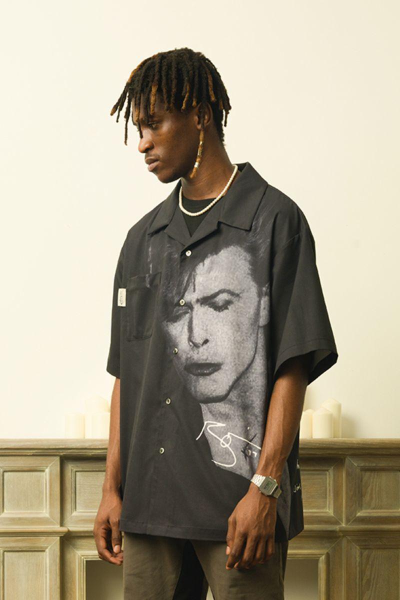 Empty Reference Bowie Printed Cuban Shirt