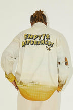 Empty Reference Airplane Landscape Print Shirt