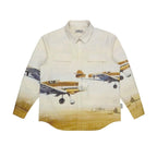 Empty Reference Airplane Landscape Print Shirt